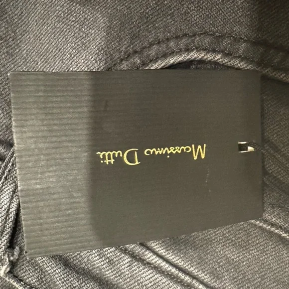 Massimo Dutti Slim Fit Comfort Denim Jeans | Charcoal Gray | Size 36 (US 26) - Picture 6 of 6